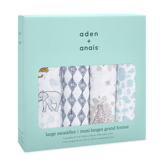 boutique 100% cotton muslin swaddles 4 pack