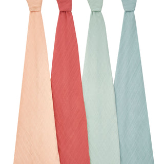 organic cotton muslin swaddles 4 pack