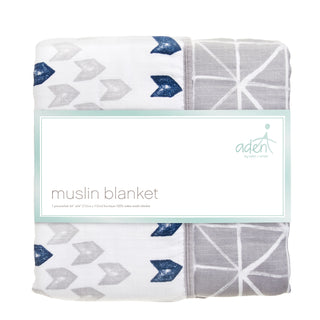 essentials cotton muslin dream blanket