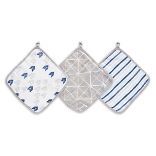 essential cotton muslin washcloths 3 pack