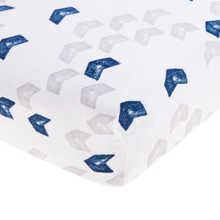 essentials cotton muslin crib sheet