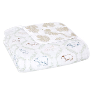 essentials cotton muslin dream blanket