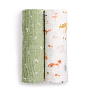 essentials cotton muslin swaddles 2 pack