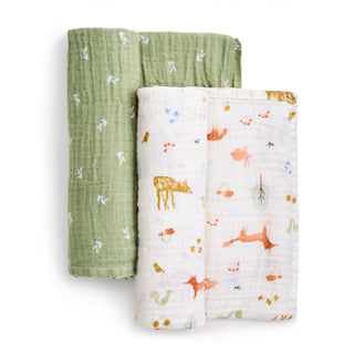 essentials cotton muslin swaddles 2 pack