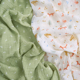 essentials cotton muslin swaddles 2 pack