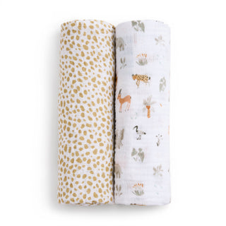 essentials cotton muslin swaddles 2 pack