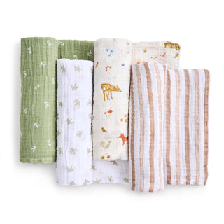 essentials cotton muslin swaddles 4 pack