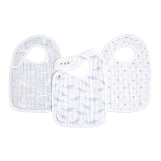 organic cotton snap bibs 3 pack