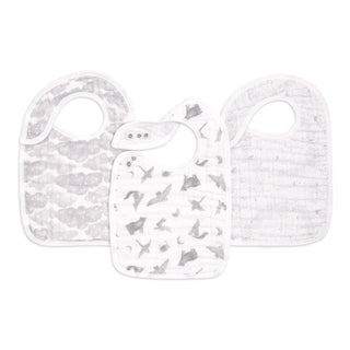 organic cotton snap bibs 3 pack