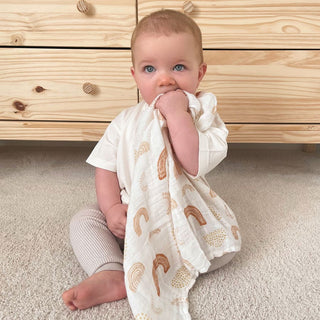 boutique 100% cotton muslin swaddles 4 pack