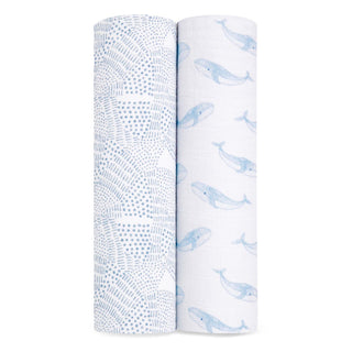 organic cotton muslin swaddles 2 pack