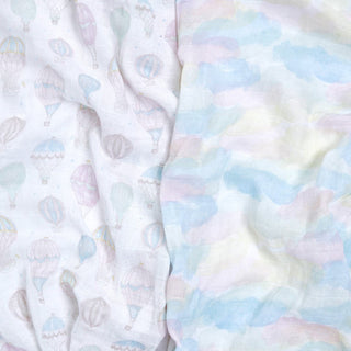 organic cotton muslin swaddles 2 pack