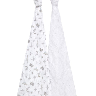 organic cotton muslin swaddles 2 pack