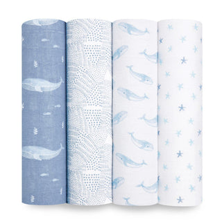 organic cotton muslin swaddles 4 pack