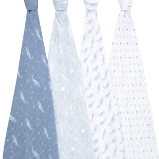 organic cotton muslin swaddles 4 pack