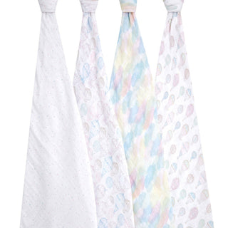 organic cotton muslin swaddles 4 pack