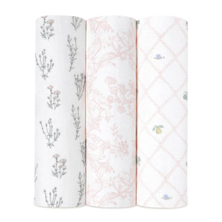 boutique silky soft swaddles 3 pack