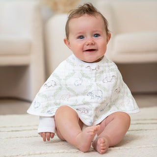 essentials cotton muslin burpy bib