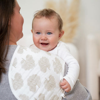 essentials cotton muslin burpy bib