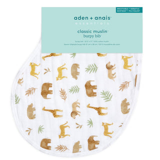 essentials cotton muslin burpy bib