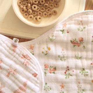 essentials cotton muslin burpy bib