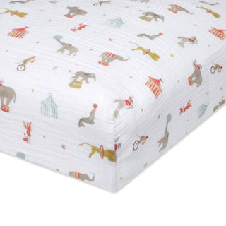 essentials cotton muslin crib sheet