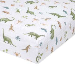 essentials cotton muslin crib sheet