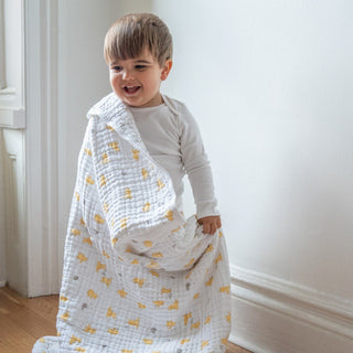 essentials cotton muslin dream blanket