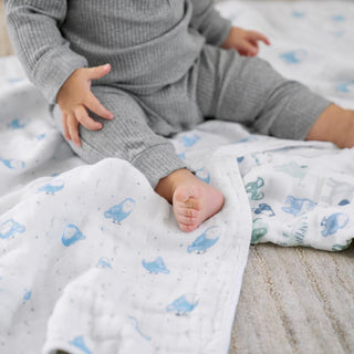 essentials cotton muslin swaddles 2 pack