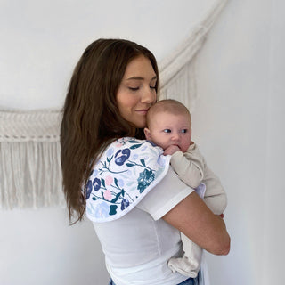 essentials cotton muslin burpy bib