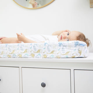 essentials cotton muslin changing pad cover