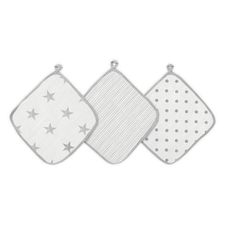 essential cotton muslin washcloths 3 pack