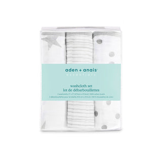 essential cotton muslin washcloths 3 pack