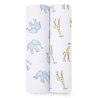 essentials cotton muslin swaddles 2 pack