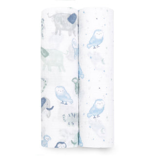 essentials cotton muslin swaddles 2 pack