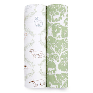 essentials cotton muslin swaddles 2 pack