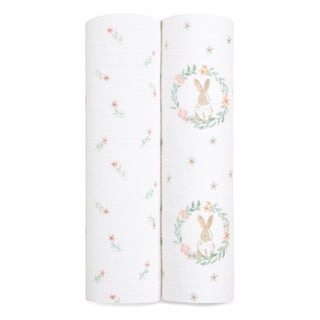 essentials cotton muslin swaddles 2 pack