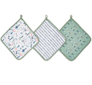 essential cotton muslin washcloths 3 pack