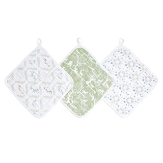 essential cotton muslin washcloths 3 pack