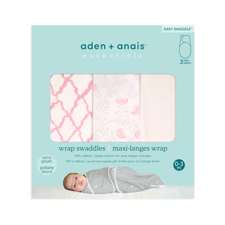 essentials velboa wrap swaddles quick change 3 pack TOG 1.5